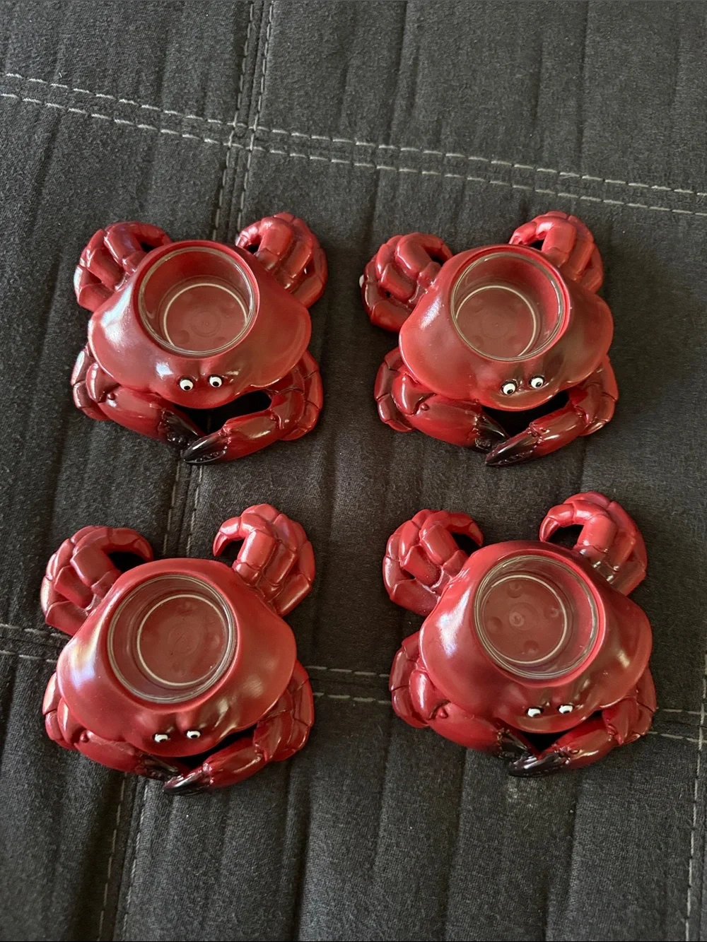 Yankee candle Red Crab Tealight Holders - Set of 4